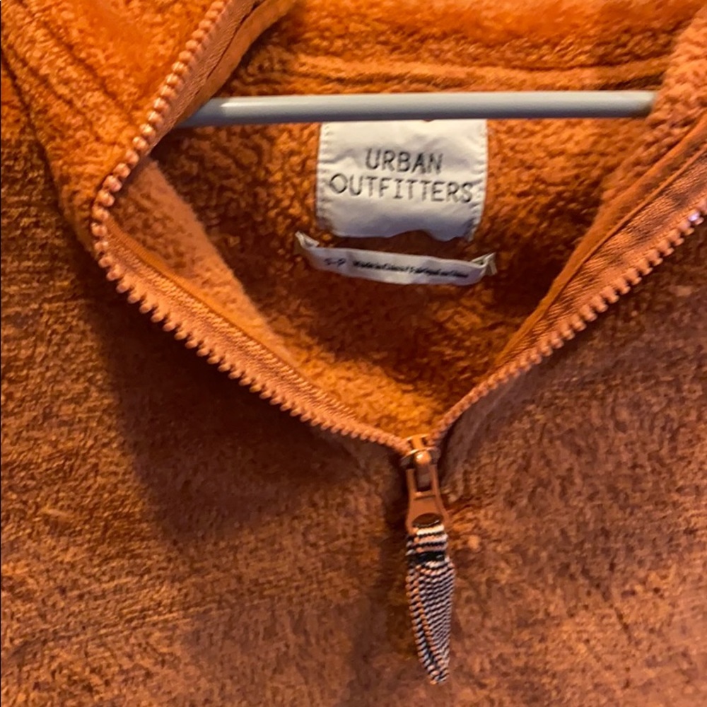 CROPPED UO 1/2 FLEECE SWEATSHIRT